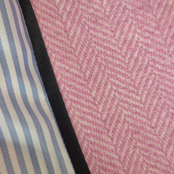 J. Crew Factory Women's Pink Herringbone Wool Blend Schoolboy Blazer - Size 22 - Picture 11 of 15